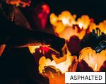 ASPHALTED anagram