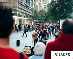 BUSKER anagram