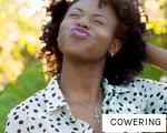 COWERING anagram
