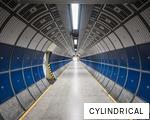 CYLINDRICAL anagram