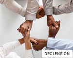 DECLENSION anagram