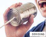 DERIDING anagram
