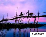 EMBANKS anagram