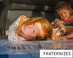 FRATERNIZES anagram
