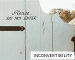 INCONVERTIBILITY anagram