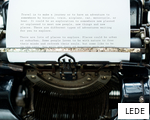 LEDE anagram