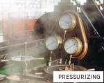 PRESSURIZING anagram