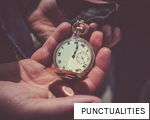 PUNCTUALITIES anagram