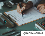 QUADRANGULAR anagram