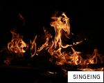 SINGEING anagram